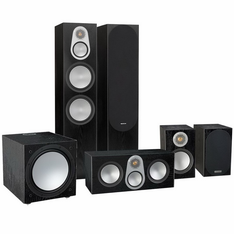 Комплект акустики Monitor Audio Silver 500 AV12 Black Oak