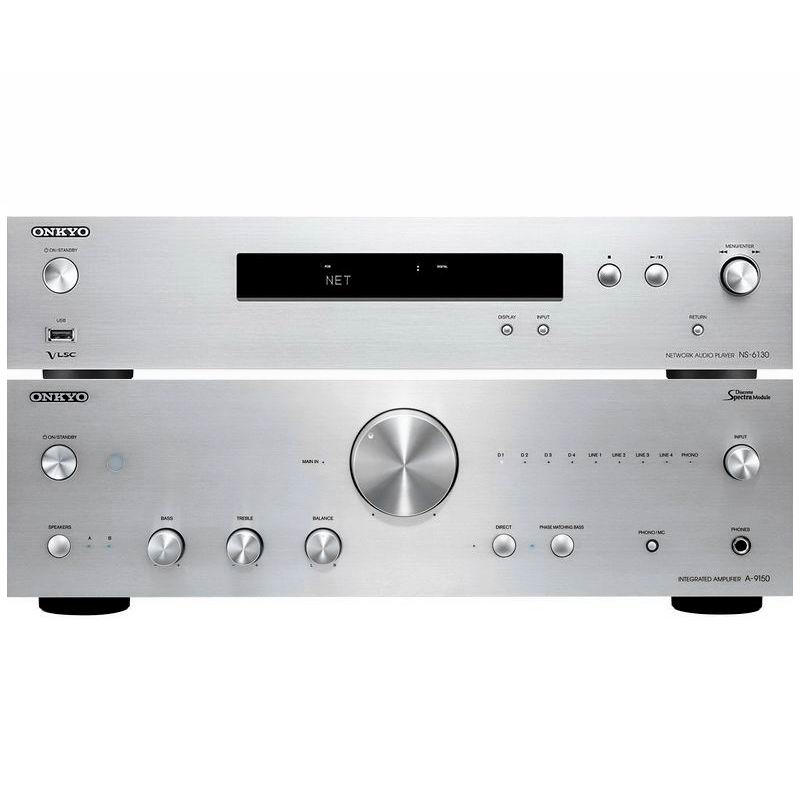 Hi-Fi Комплект Onkyo A-9150 + NS-6130 Silver