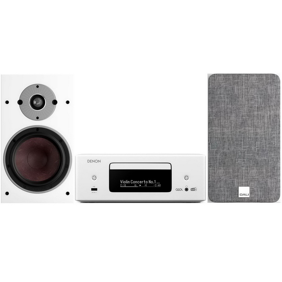 Музыкальный центр Denon Ceol N12DAB & DALI Oberon 3 White