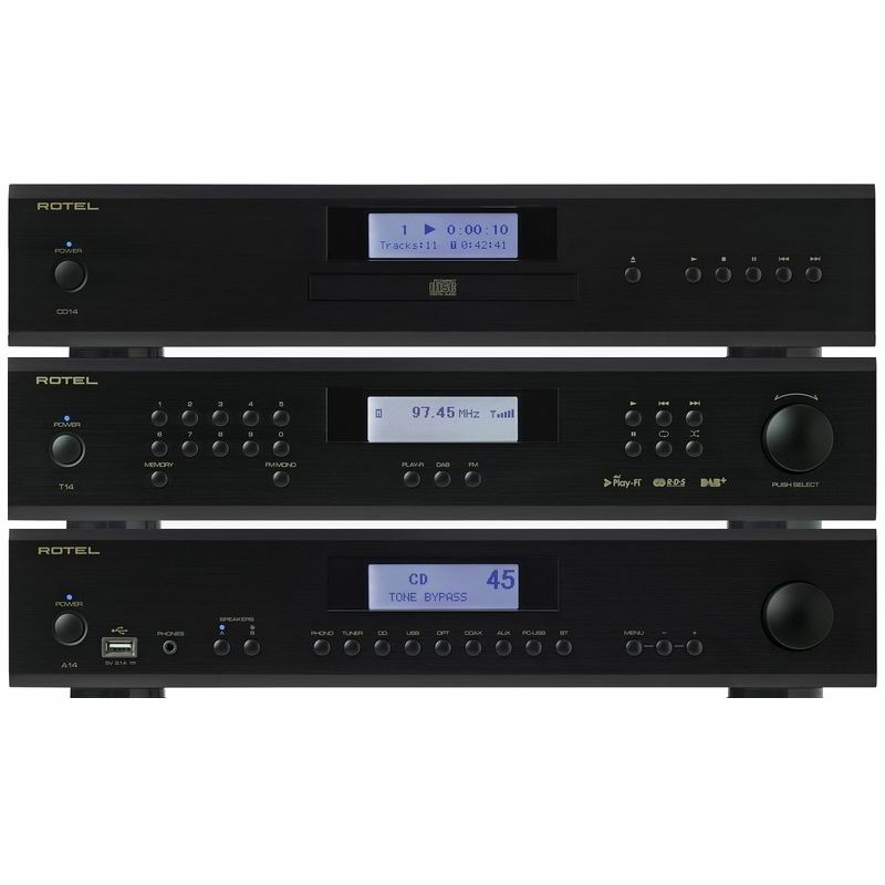 Hi-Fi Комплект Rotel A14 + CD14 + T14 Black