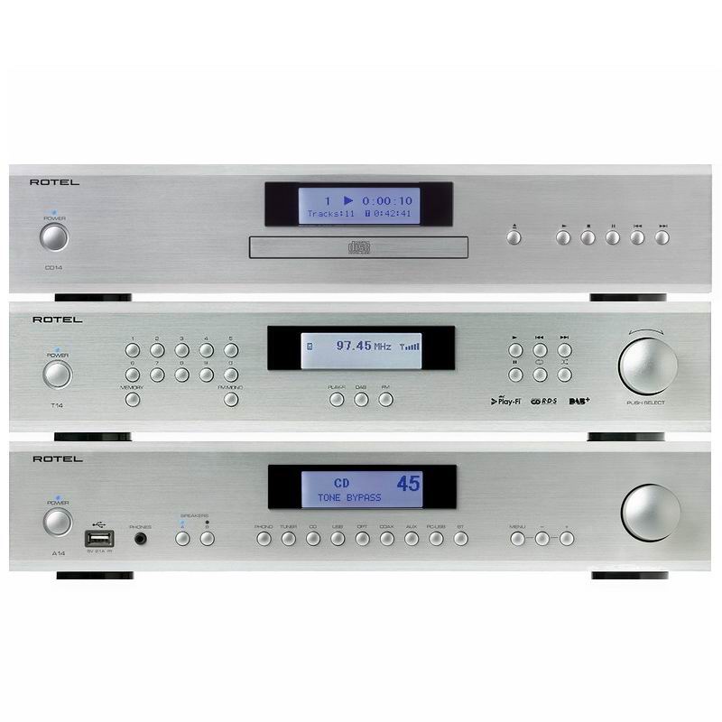 Hi-Fi Комплект Rotel A14 + CD14 + T14 Silver