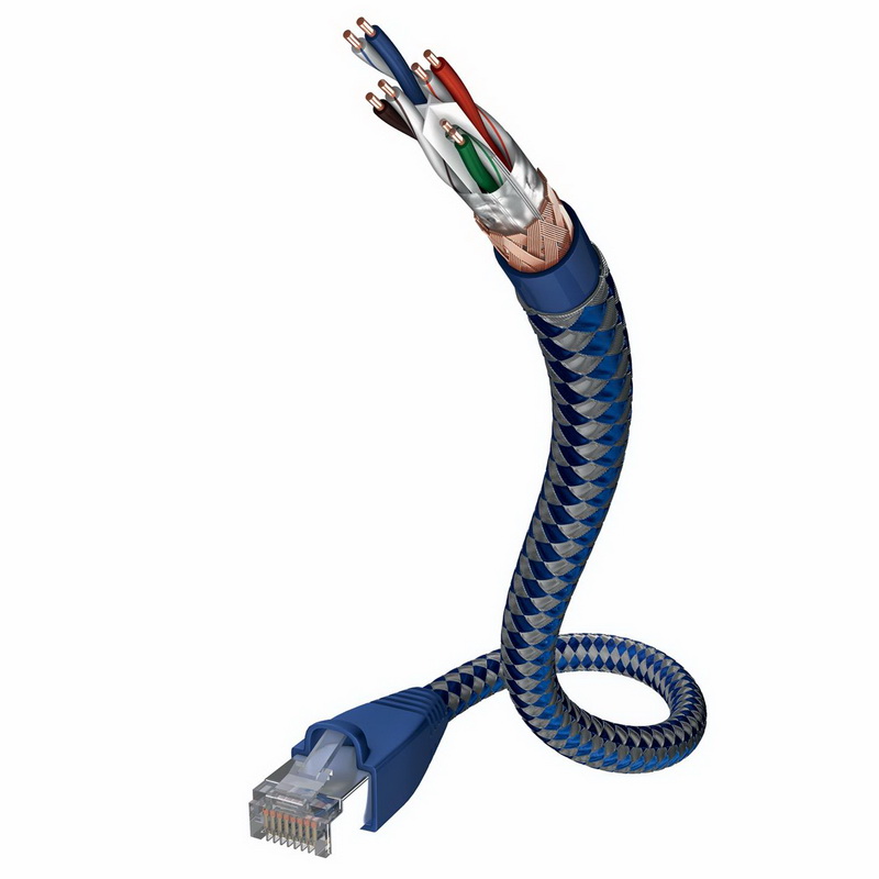 Inakustik Premium CAT6 Ethernet Cable, 2.0 m, SF-UTP, AWG 23, 00480302