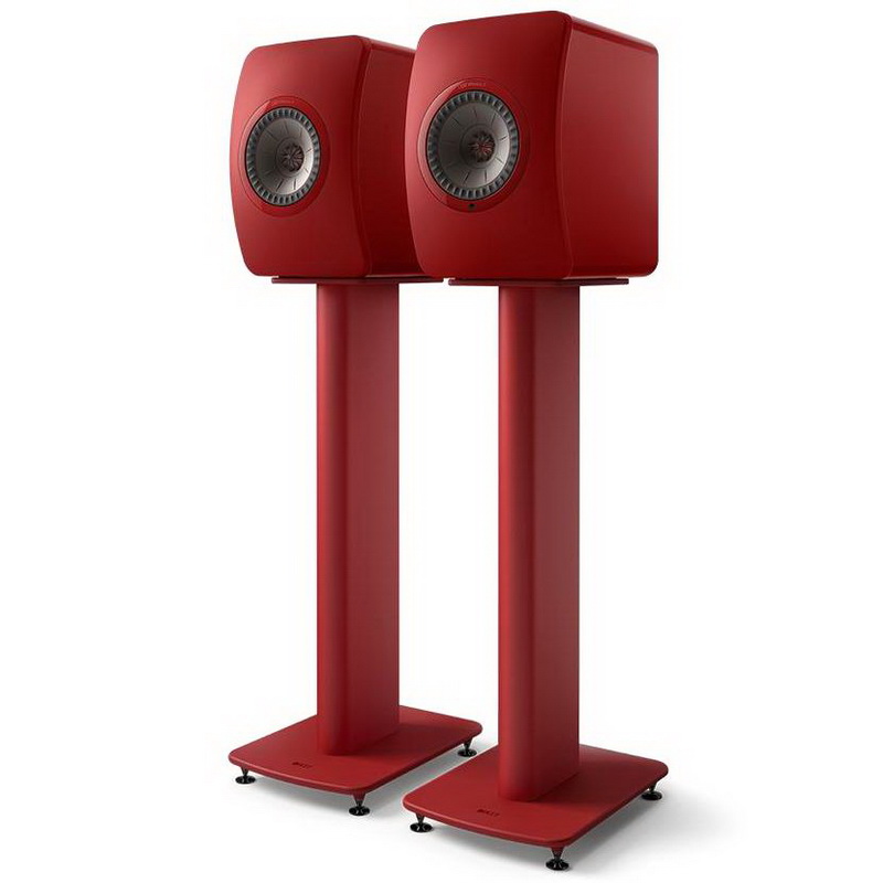KEF S2 Floor Stand Crimson Red