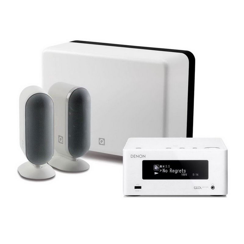 Музыкальный центр Denon DRA N4 & Q Acoustics 7000 White