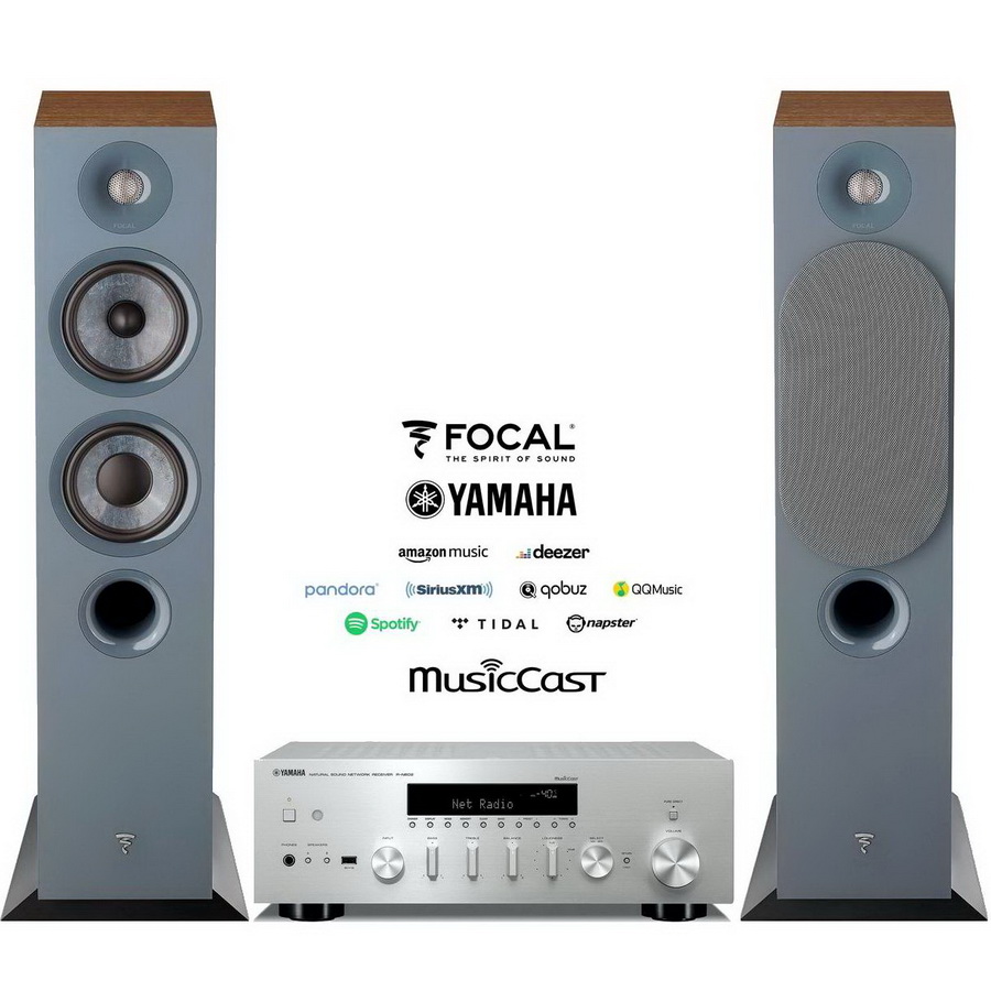 Музыкальный центр Yamaha R N602 & Focal Chora 816 Dark Wood