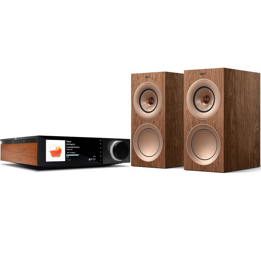 Музыкальный центр Cambridge Audio EVO 150 & KEF R3 Walnut