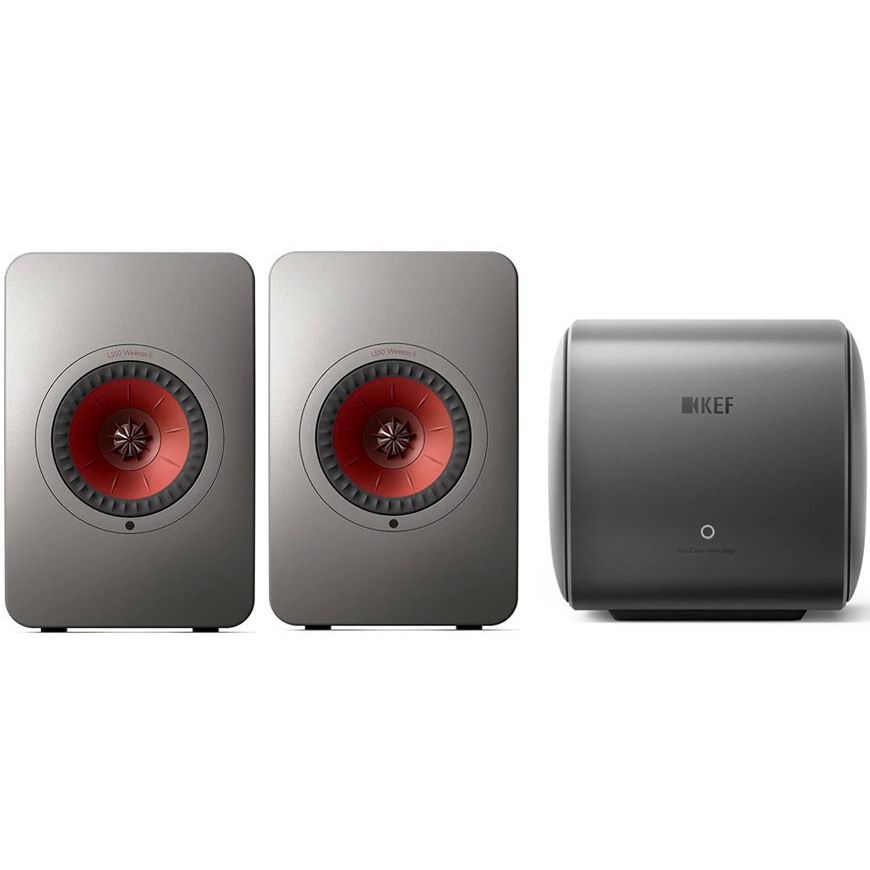 Музыкальный центр KEF LS50 Wireless II & KC62 Grey