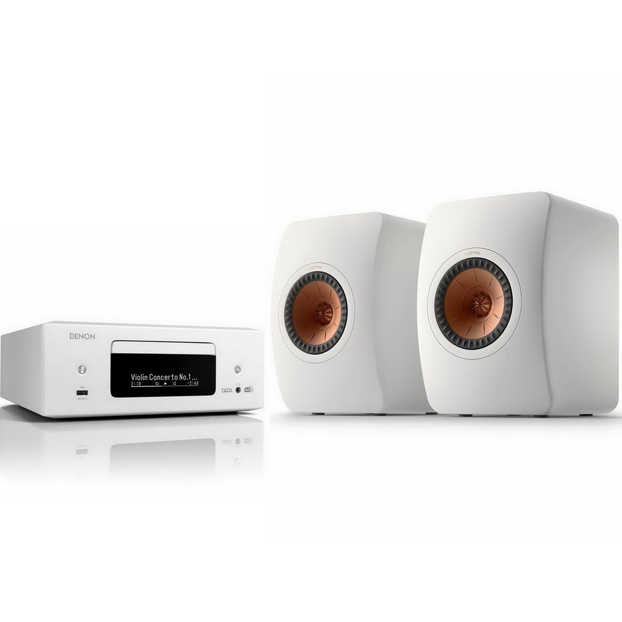 Музыкальный центр Denon Ceol N12DAB & KEF LS50 Meta White