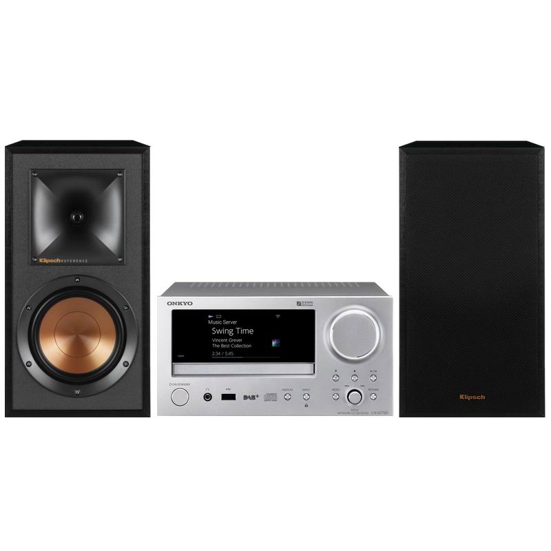 Музыкальный центр Onkyo CR N775D - Klipsch R-51M Silver Музыкальный центр Onkyo CR N775D - Klipsch R-51M Silver