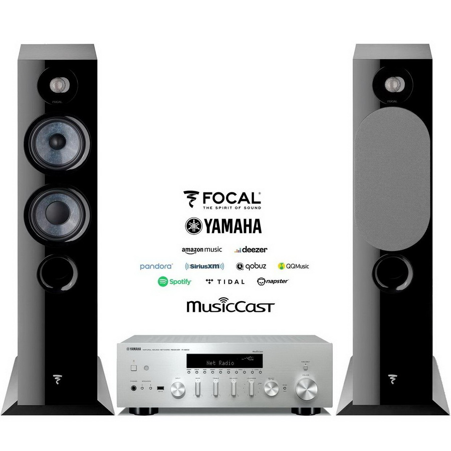 Музыкальный центр Yamaha R N602 & Focal Chora 816 Black