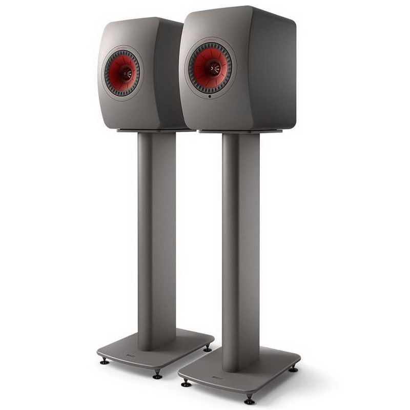 KEF LS50 Wireless II & S2 Stand Titanium Grey