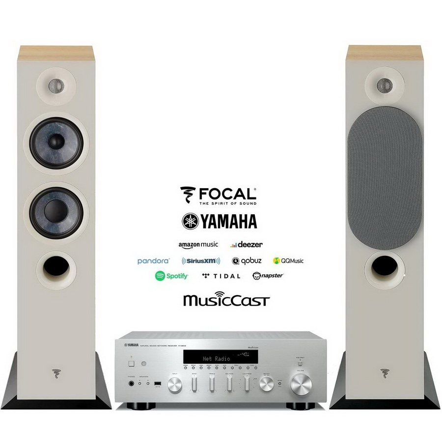 Музыкальный центр Yamaha R N602 & Focal Chora 816 Light Wood