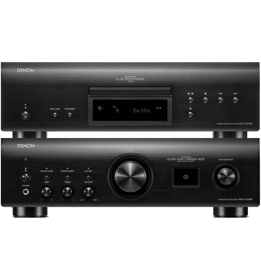 Hi-Fi Комплект Denon PMA-1700NE + DCD-1700NE Black