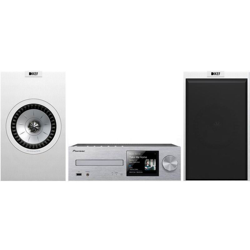 Музыкальный центр Pioneer X-HM86D-S & KEF Q150 White