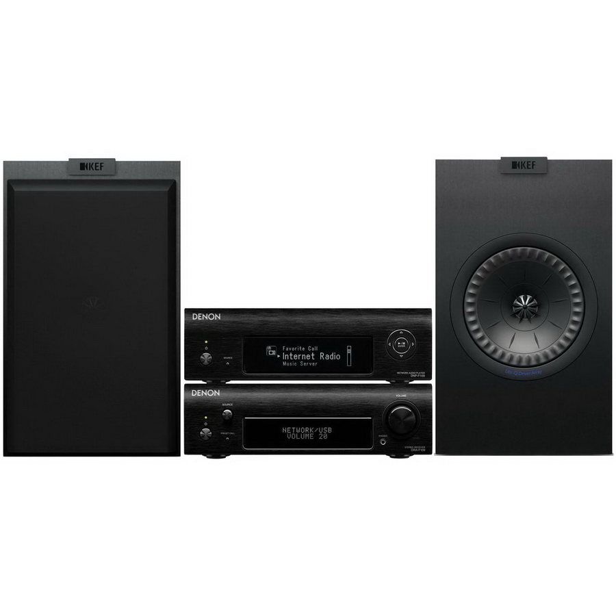 Музыкальный центр Denon D-F109N & KEF Q150 Black