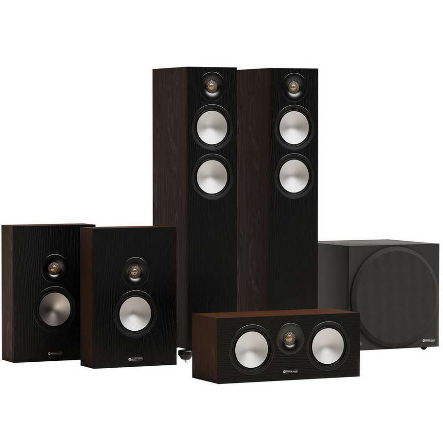 Комплект акустики Monitor Audio Bronze 300 5.1 AV System Walnut