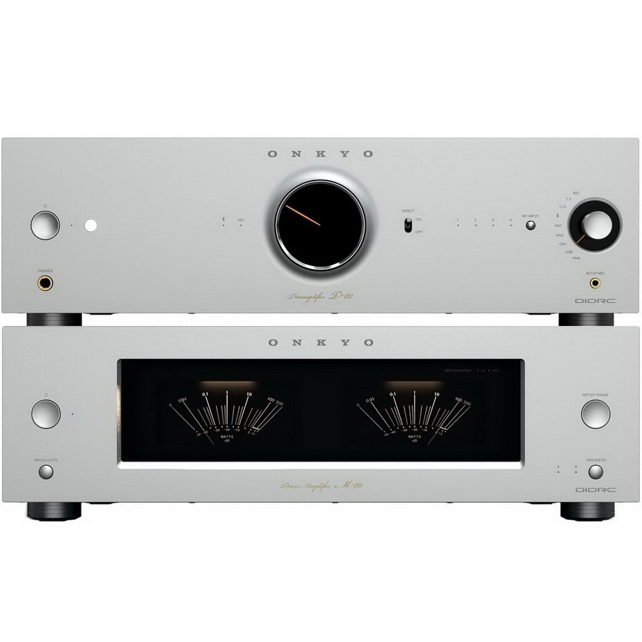 Hi-Fi Комплект Onkyo P-80 + Onkyo M-80 Silver