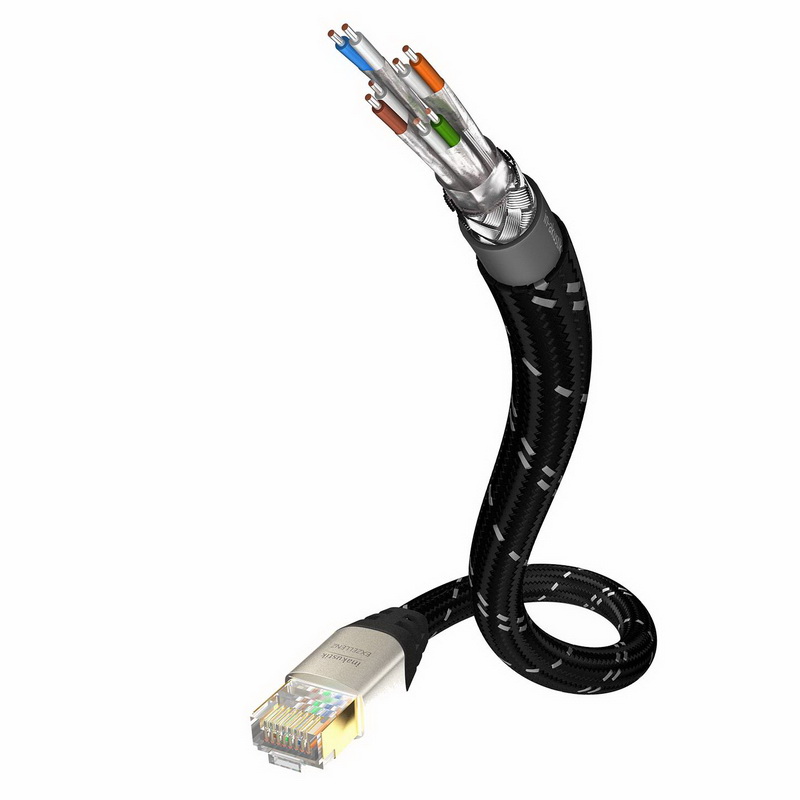 Inakustik Exzellenz CAT6 Ethernet Cable, 10.0 m, SF-UTP, AWG 24, 00671110