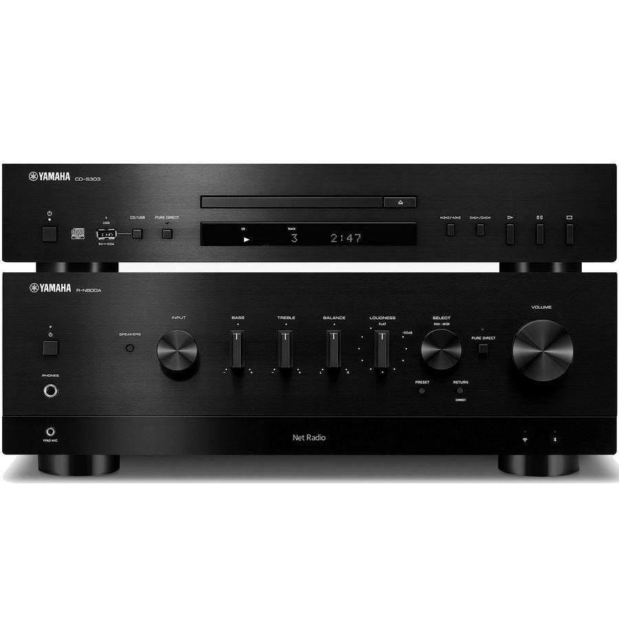 Hi-Fi Комплект Yamaha R-N800A EU + CD-S303 Black
