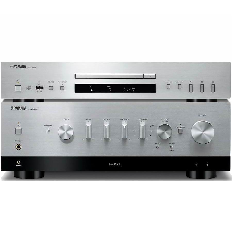 Hi-Fi Комплект Yamaha R-N800A EU + CD-S303 Silver
