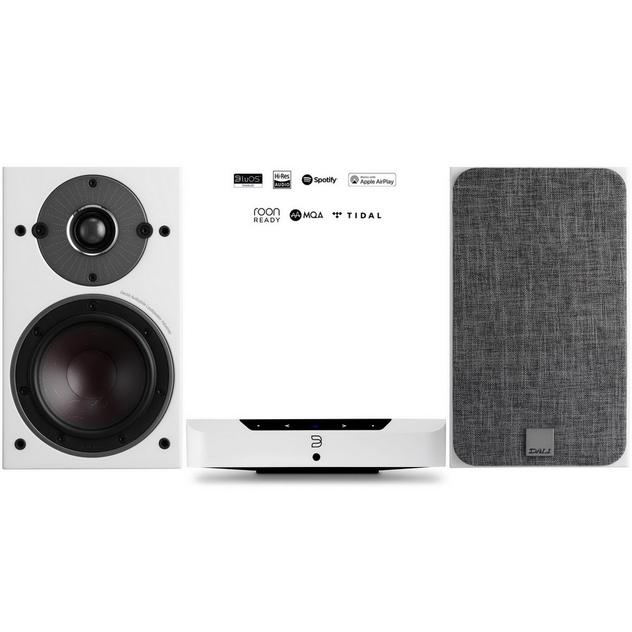 Музыкальный центр Bluesound N230 & Dali Oberon 1 White Музыкальный центр Bluesound N230 & Dali Oberon 1 White