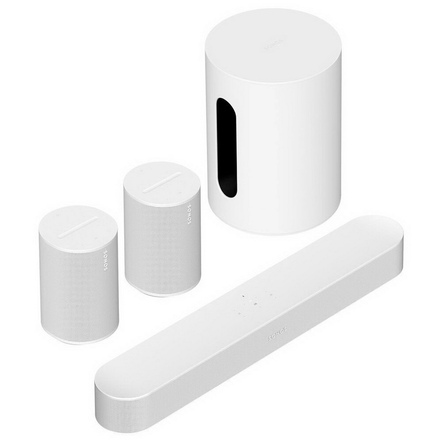 Саундбар Sonos Beam Gen 2 + Sub Mini + Era 100 White Саундбар Sonos Beam Gen 2 + Sub Mini + Era 100 White