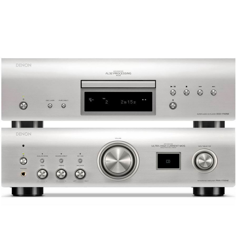Hi-Fi Комплект Denon PMA-1700NE + DCD-1700NE Silver
