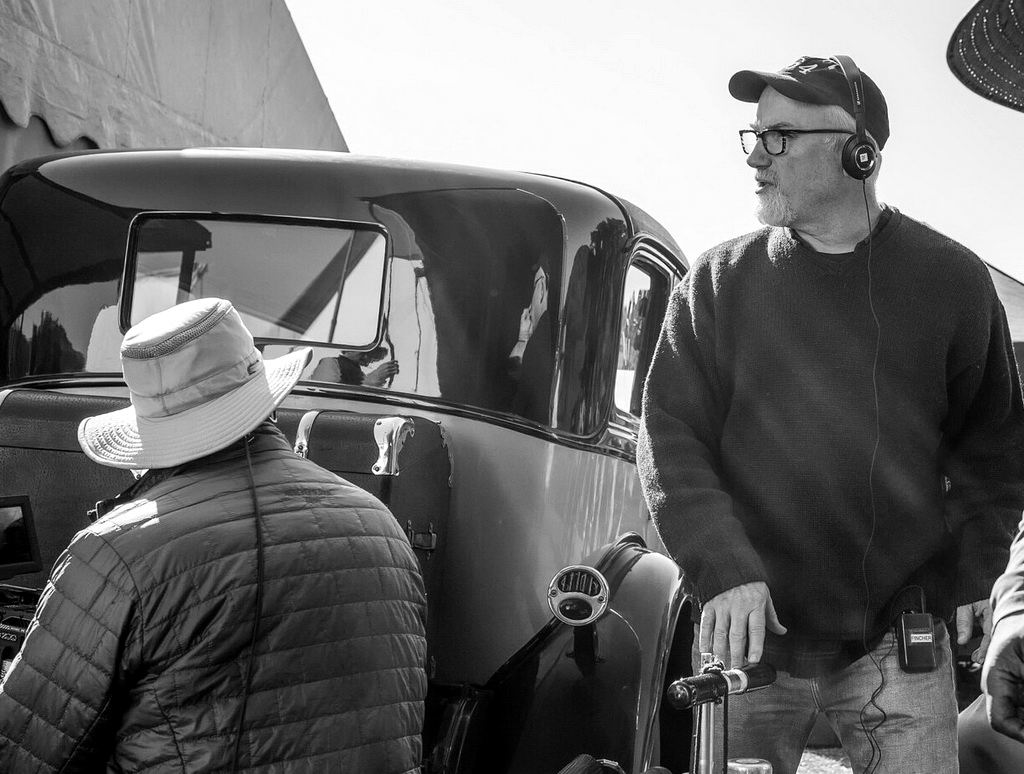 David Fincher on the Set